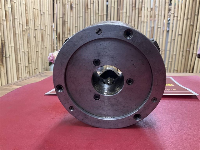  #5 外径Φ128mm 内径Φ38mm ハンドル無し 旋盤チャック の画像 4枚目