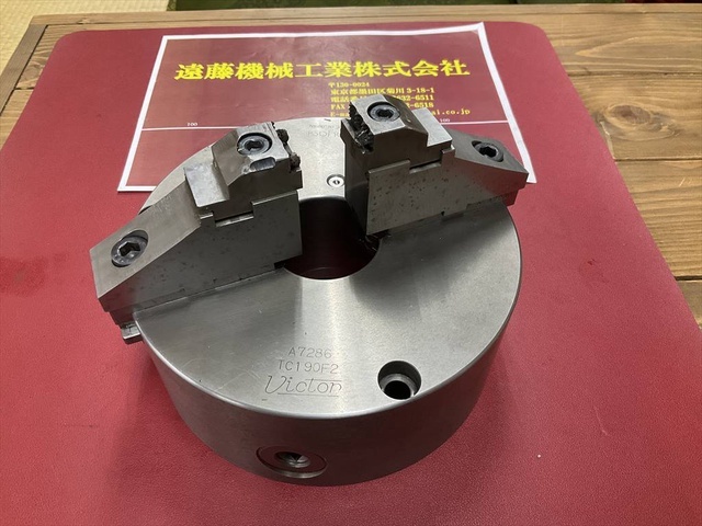 小林鉄工 VICTOR TC190F2 外径190mm ハンドル無し Lathe chuck-related items and others Image 1