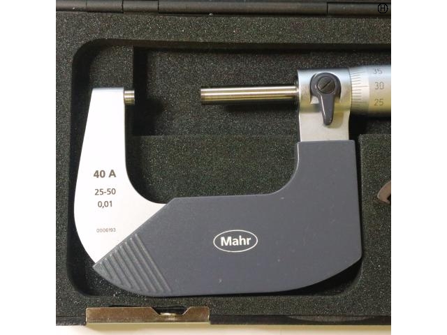 Mahr 25-50mm 0.01mm マイクロメーター（外側） の画像 2枚目