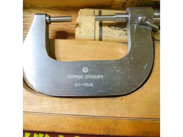 NIPPON SEISOKU 25-50mm Micrometer (Outer) Image 2