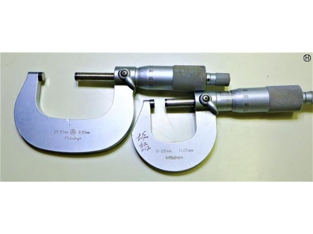 ミツトヨ 0-25.25-50mm 0.01mm マイクロメーター（外側） の画像 2枚目