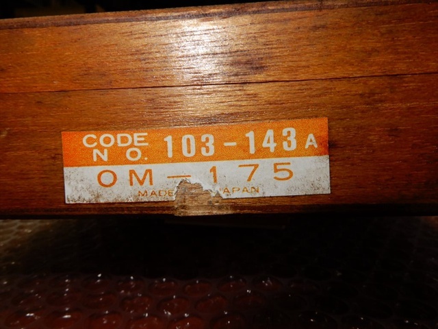 ミツトヨ 103-143A  OM-175 マイクロメーター（外側） の画像 5枚目