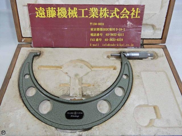 ミツトヨ 175-200mm 0.01mm マイクロメーター（外側） の画像 1枚目