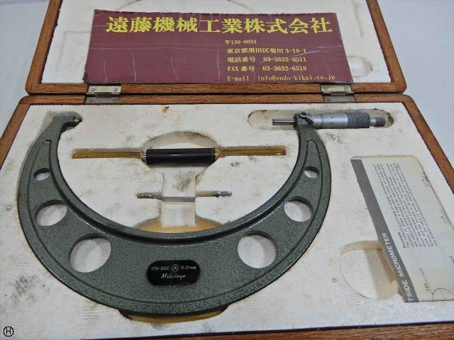 ミツトヨ 175-200mm 0.01mm マイクロメーター（外側） の画像 1枚目