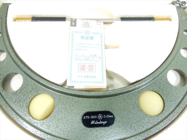 ミツトヨ 275mm〜300mm 0.01mm マイクロメーター（外側） の画像 2枚目