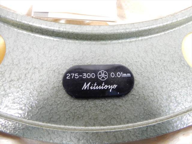 ミツトヨ 275mm〜300mm 0.01mm マイクロメーター（外側） の画像 3枚目