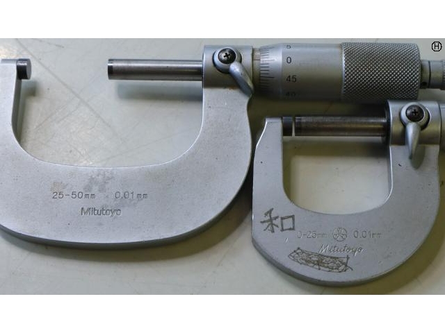 ミツトヨ 2個 0-25.25-50 0.01mm マイクロメーター（外側） の画像 2枚目