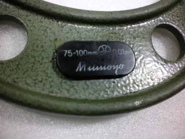 ミツトヨ 75〜100mm マイクロメーター（外側） の画像 2枚目