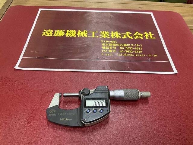 ミツトヨ 0-25mm 0,001mm マイクロメーター（外側） の画像 1枚目