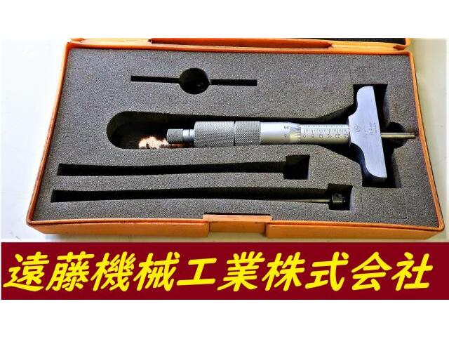 ミツトヨ 0-25mm 0.01mm デブス の画像 1枚目