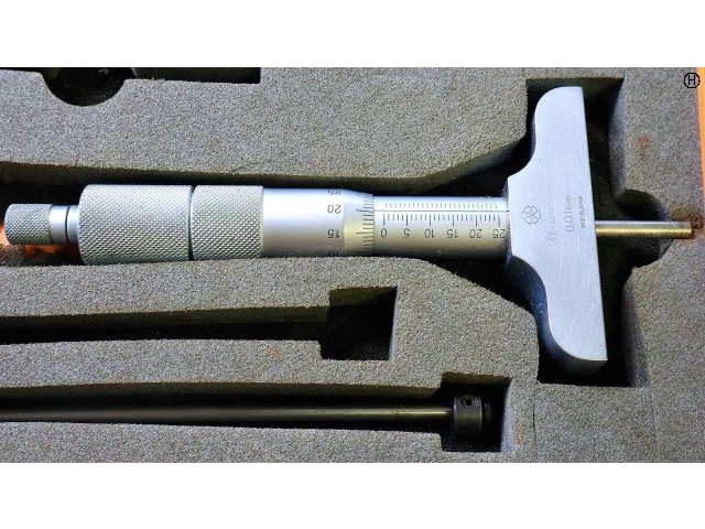 ミツトヨ 0-25mm 0.01mm デブス の画像 2枚目
