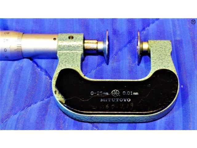 ミツトヨ 0-25mm 0.01mm マイクロメーター（外側） の画像 2枚目