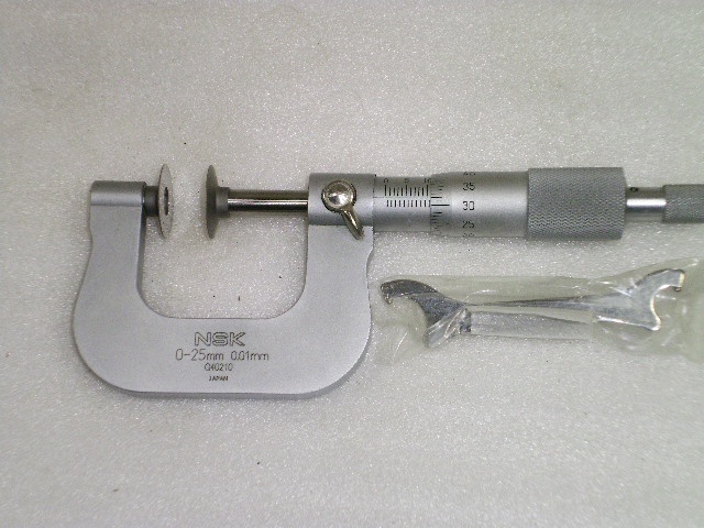 日本測定 NSK 特殊E t＝0.3 0〜25mm 未使用品 Micrometer (Outer) Image 2
