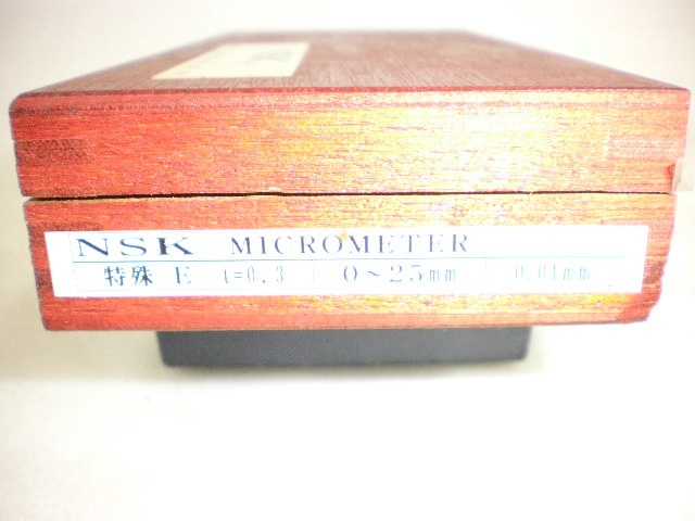 日本測定 NSK 特殊E t＝0.3 0〜25mm 未使用品 Micrometer (Outer) Image 5