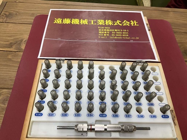 新潟精機 SK AA-5B 5,50〜6,00mm 0,01mm一部欠けあり ピン の画像 1枚目