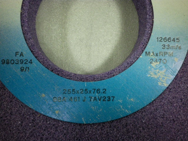 TYROLIT φ255x25xφ76.2 Grinding Wheel/Flange Image 2