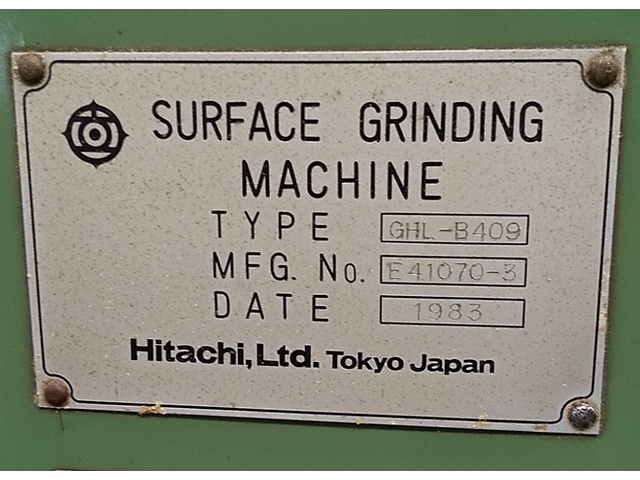 日立精工 GHL-B409 平面研削盤 の画像 2枚目