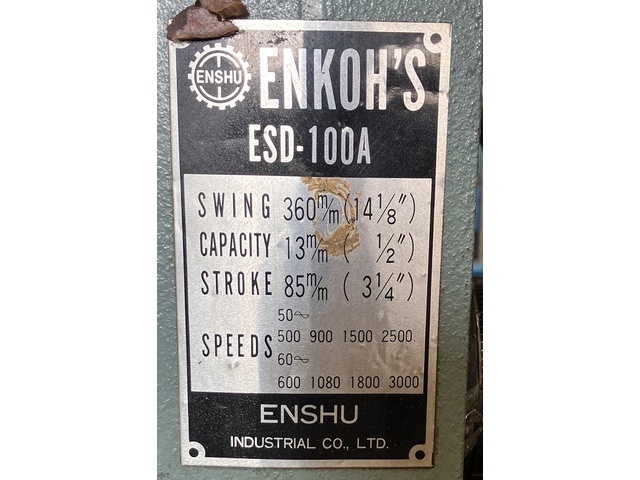 ENSHU INDUSTRIAL ESD-100A Desktop Drilling Machine Image 2