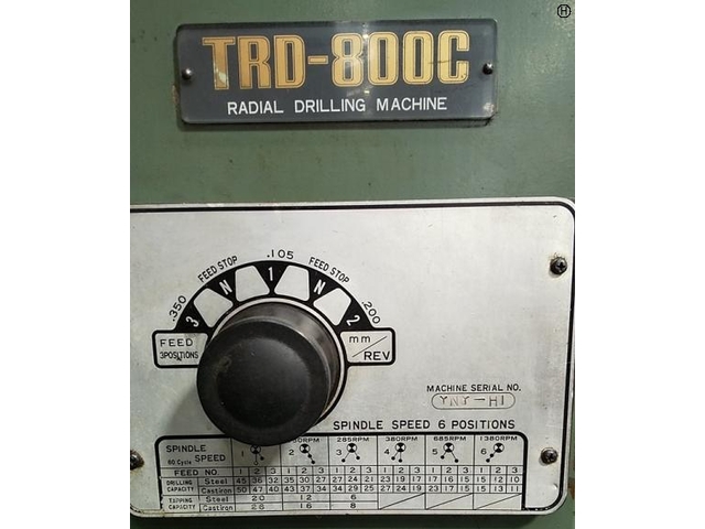TOA TRD-800C Radial Drilling Machine Image 2
