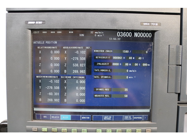 MORI SEIKI NH 4000 DCG 横型マシニングセンタ の画像 35枚目