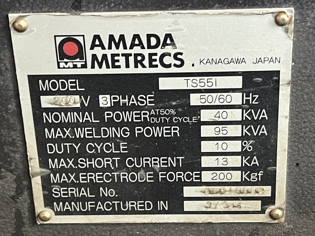 アマダ TS55i 溶接機 の画像 3枚目