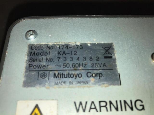Mitutoyo KA-12(174-173) Others Image 2