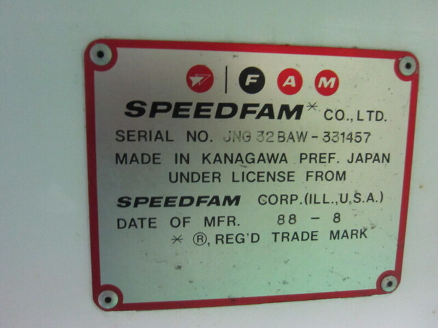 スピードファム(Speedfam) JNG32BAW ラップ盤 の画像 2枚目