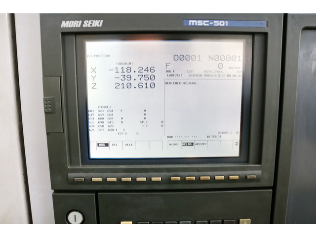 MORI SEIKI SV 500 B/40 立型マシニングセンタ の画像 3枚目