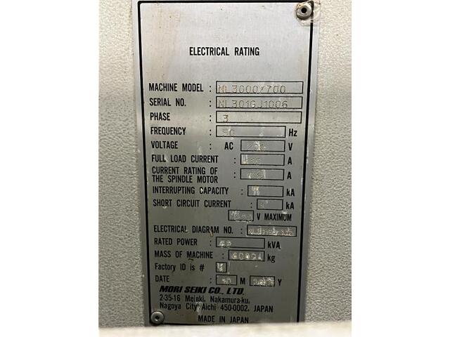 MORI SEIKI NL3000/700 NC Lathe Image 2