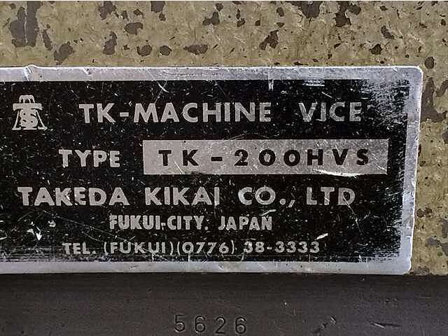 TAKEDA MACHINE TOOLS TK-200HVS Vice Image 9