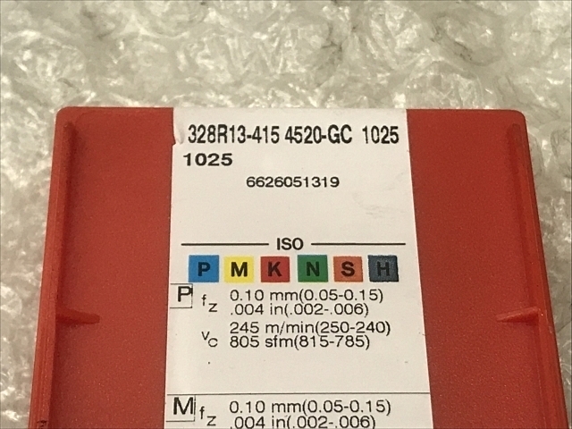 SANDVIK 328R13-415 4520-GC 1025 Insert Chip Image 2