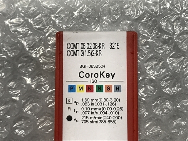 サンドビック CCMT 06 02 08-KR 3215 インサート・チップ の画像 2枚目