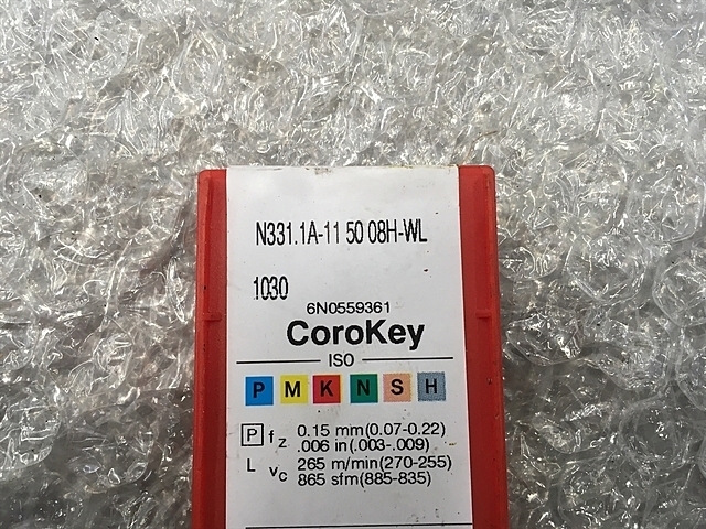 サンドビック N331.1A-11 50 08H-WL 1030 インサート・チップ の画像 2枚目