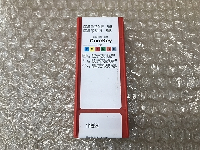 サンドビック SCMT 09 T3 04-PF 5015 インサート・チップ の画像 2枚目