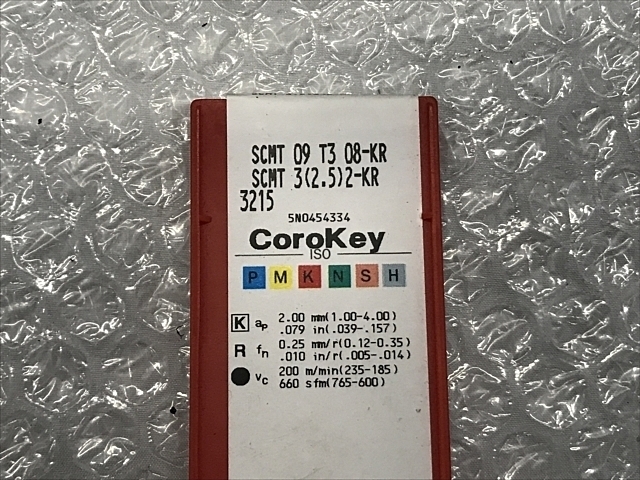 サンドビック SCMT 09 T3 08-KR インサート・チップ の画像 2枚目