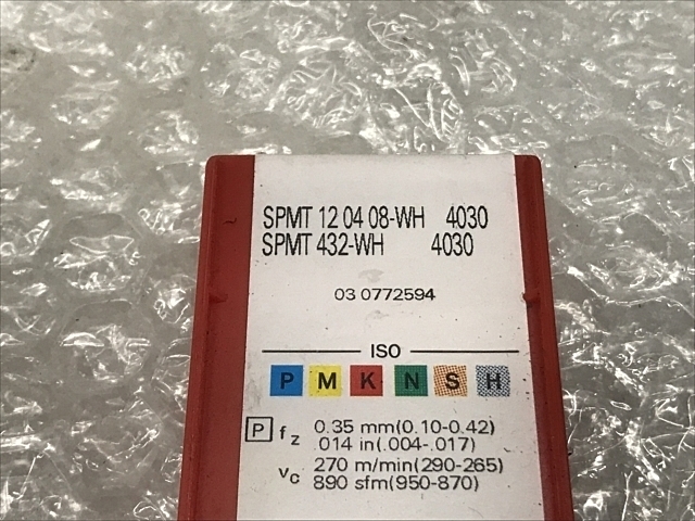 SANDVIK SPMT 12 04 08-WH 4030 Insert Chip Image 2