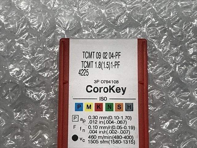 SANDVIK TCMT 09 02 04-PF Insert Chip Image 2