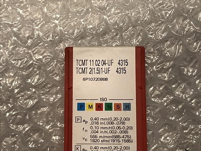 SANDVIK TCMT110204-UF 4315 Insert Chip Image 2