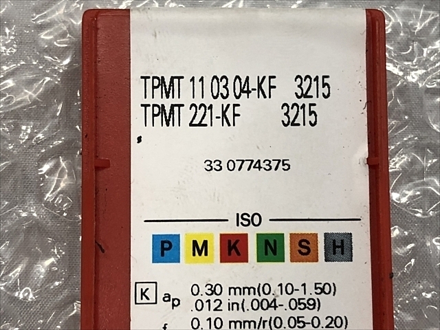 サンドビック TPMT110304-KF インサート・チップ の画像 2枚目