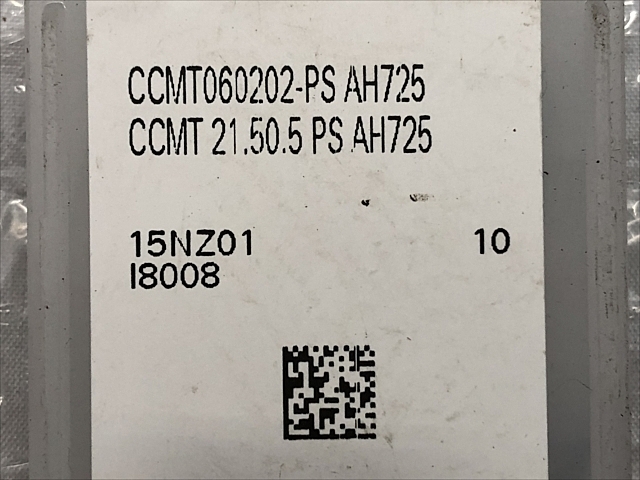 TUNGALOY CCMT060202-PS AH725 Insert Chip Image 2