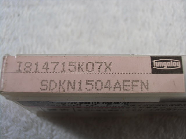 タンガロイ SDKN53ZFN インサート・チップ の画像 3枚目