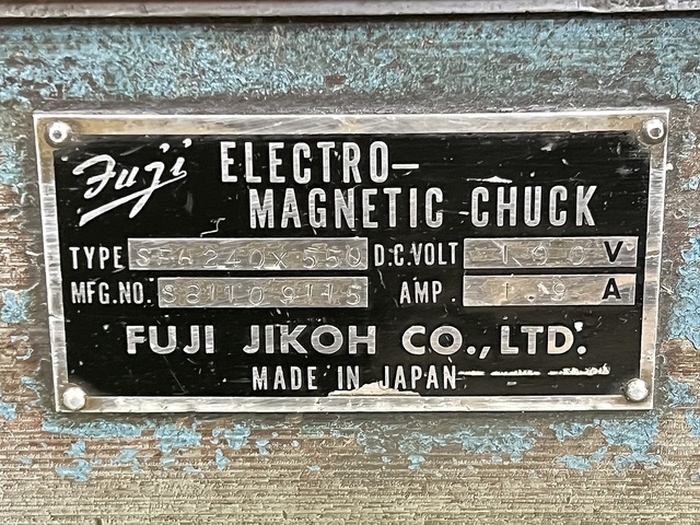 FUJI JIKOH SFA240×550 Magnet Chuck Image 7