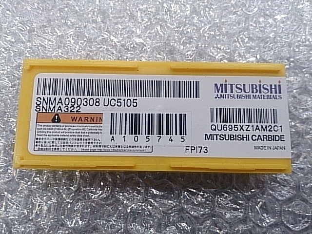 三菱マテリアル SNMA090308 UC5105 SNMA322 インサート・チップ の画像 2枚目