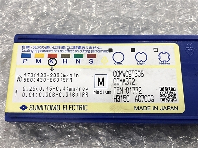 住友電工 CCMW09T308 Insert Chip Image 2