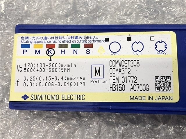 住友電工 CCMW09T308 Insert Chip Image 2