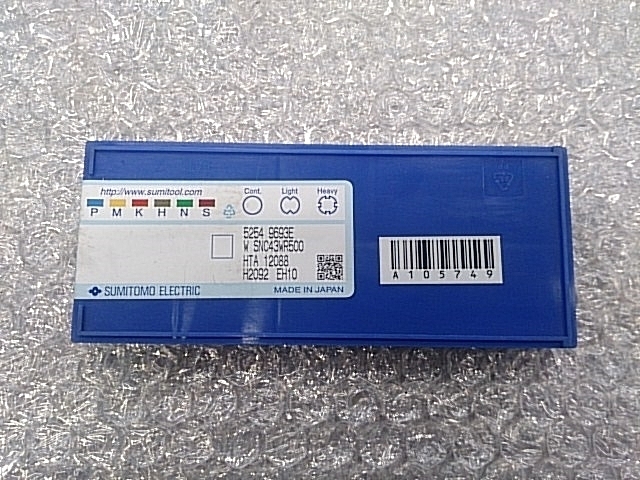 住友電工 W-SNC43WR500 5254 9693E EH10 インサート・チップ の画像 2枚目