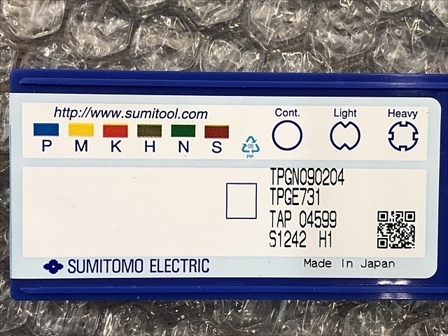 住友電工（イゲタロイ） TPGN090204 Insert Chip Image 2