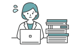 予約管理や会計業務などの事務作業が煩雑で、負担になっている様子