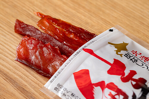 皮なしで食べやすい！ソフト鮭とばのイメージ