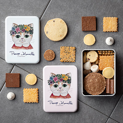 プティ・フール缶【ピンク】のイメージ